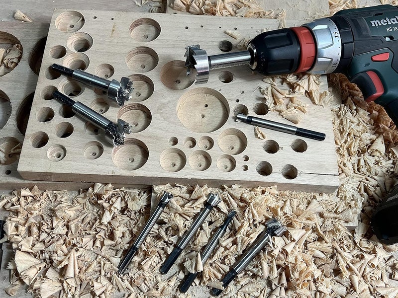 Cortool Forstner Bit Set 16Pcs Hex Shank, Wood Drill Bits Set with Multi Sided Shank - Image 2